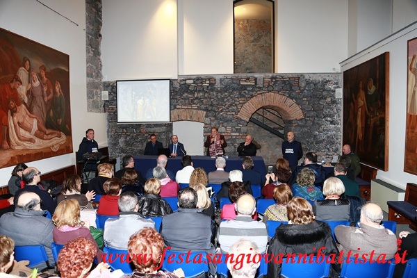 16/01/2018. Alcuni momenti della conferenza svoltasi presso il Museo Diocesano di Catania.
