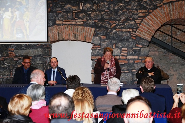 16/01/2018. Alcuni momenti della conferenza svoltasi presso il Museo Diocesano di Catania.