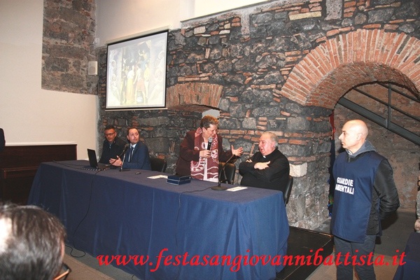 16/01/2018. Alcuni momenti della conferenza svoltasi presso il Museo Diocesano di Catania.