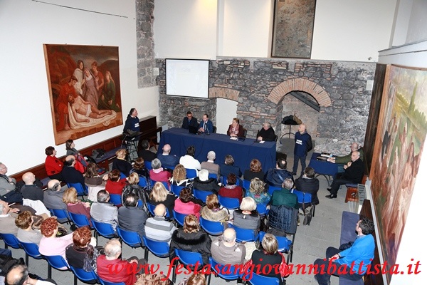 16/01/2018. Alcuni momenti della conferenza svoltasi presso il Museo Diocesano di Catania.