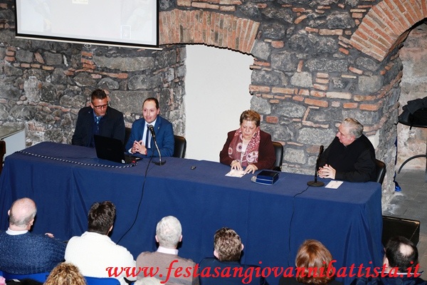 16/01/2018. Alcuni momenti della conferenza svoltasi presso il Museo Diocesano di Catania.