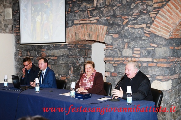 16/01/2018. Alcuni momenti della conferenza svoltasi presso il Museo Diocesano di Catania.