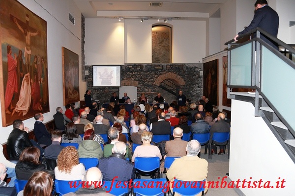16/01/2018. Alcuni momenti della conferenza svoltasi presso il Museo Diocesano di Catania.