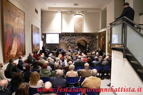 16/01/2018. Alcuni momenti della conferenza svoltasi presso il Museo Diocesano di Catania.