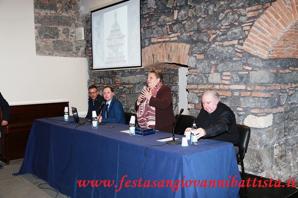16/01/2018. Alcuni momenti della conferenza svoltasi presso il Museo Diocesano di Catania.