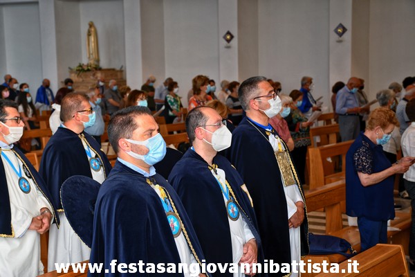 06/06/2021. Solennità del Corpus Domini. S.Messa delle ore 19:00 nella Chiesa dei SS.Zaccaria ed Elisabetta. L'attuale Sede Regnante della Confraternita.