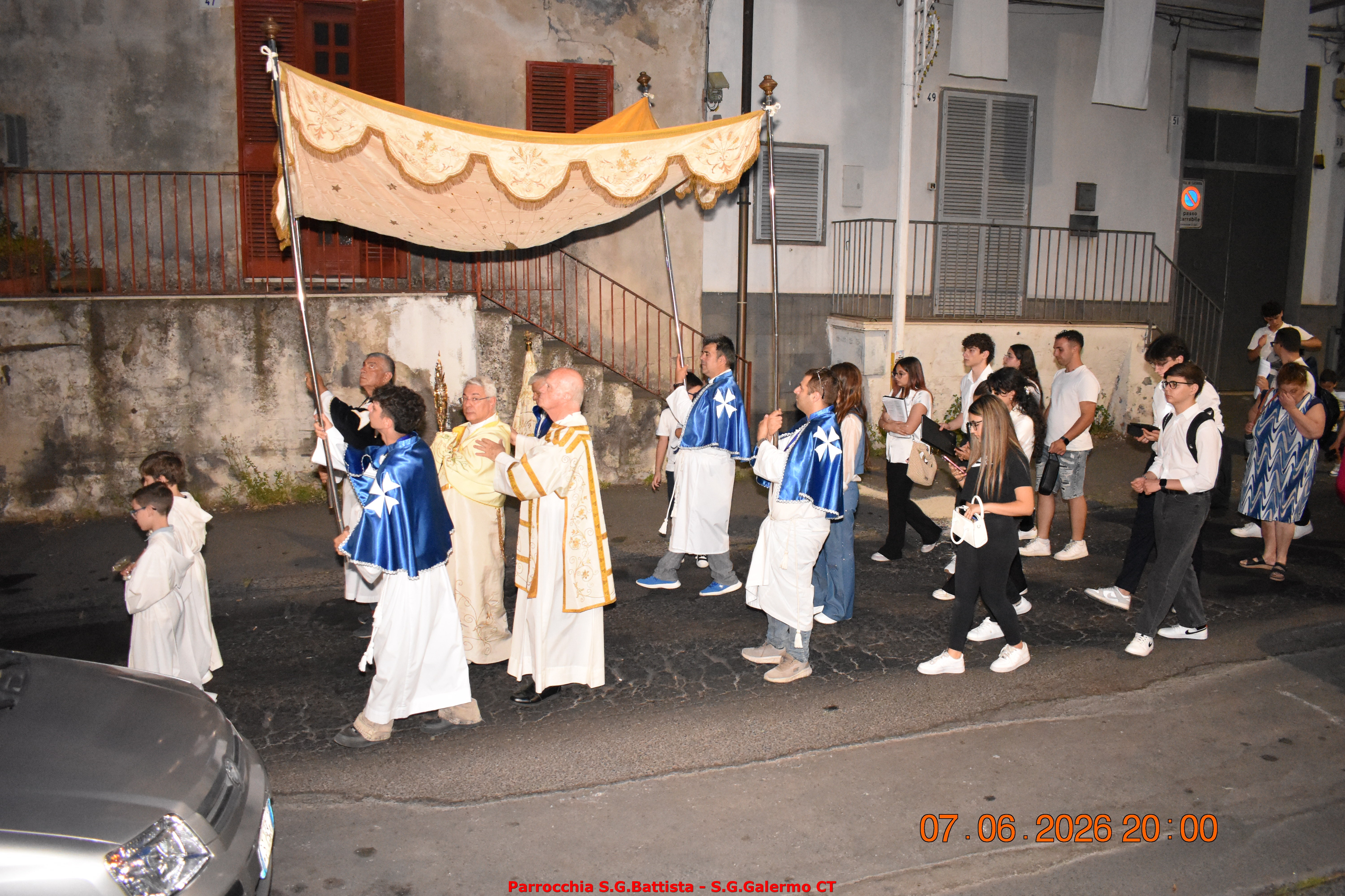 07/06/2026. Processione del Corpus Domini per le vie del quartiere.