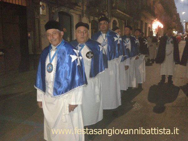 23/11/2014. Il confrate più anziano della Confraternita di San Giovanni Battista che ha partecipato alla processione il sig.Natalino Percolla.