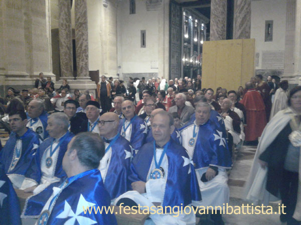 23/11/2014. La Confraternita di San Giovanni Battista nella Cattedrale di Catania.