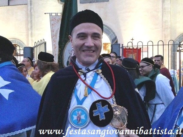 26/11/2017. Un primo piano del primo Assistente della Confraternita San Giovanni Battista.