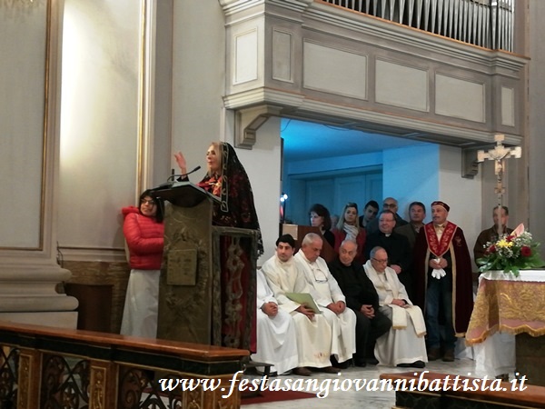 25/11/2018. Saluti iniziali, presentazione del Cammino e omaggio ai Tre Casti Agnelli.