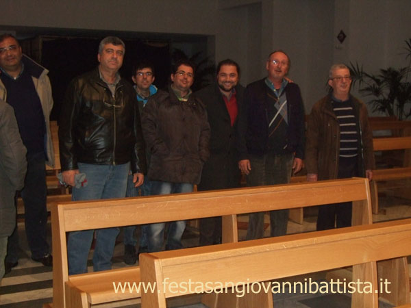 06/12/2015. Il Parroco Padre Giuseppe Catalfo ed alcuni elementi della Confraternita San Giovanni Battista.