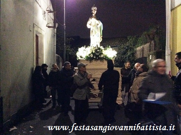 08/12/2016. Il fercolo in Via Soprasciare.