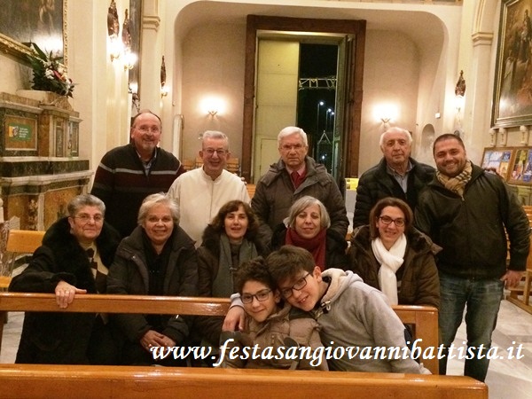 08/12/2016. Il parroco Don Giuseppe Catalfo insieme ad alcuni Confrati e mogli di Confrati a conclusione della festa dell'Immacolata.