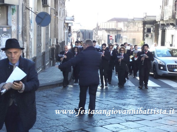 08/12/2017. Ingresso del corpo bandistico M° Giulio Virgillito città di Catania diretto dal M° Giuseppe Virgillito.