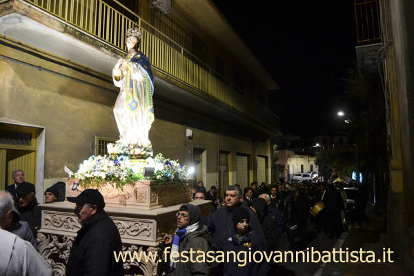 08/12/2018. Maria Santissima in Processione per le vie del Quartiere.