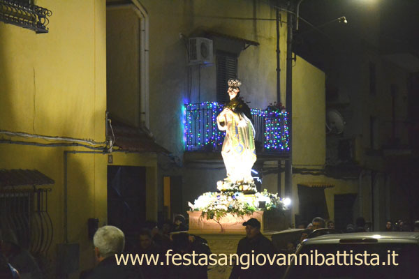 08/12/2018. Maria Santissima nel centro storico di San Giovanni Galermo.