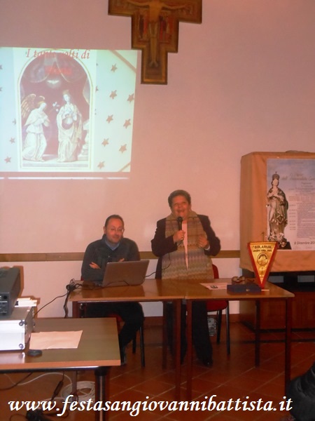 30/11/2018. L'oratore Mauro Rapisarda e la Prof.ssa Agata Marletta.