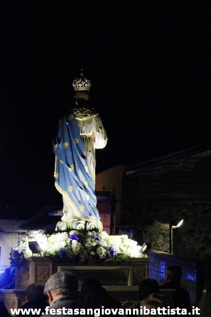 08/12/2019. La Madonna lascia la nuova Chiesa.