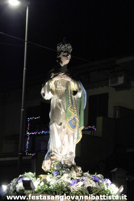 08/12/2019. Particolare della bellissima statua dell'Immacolata.