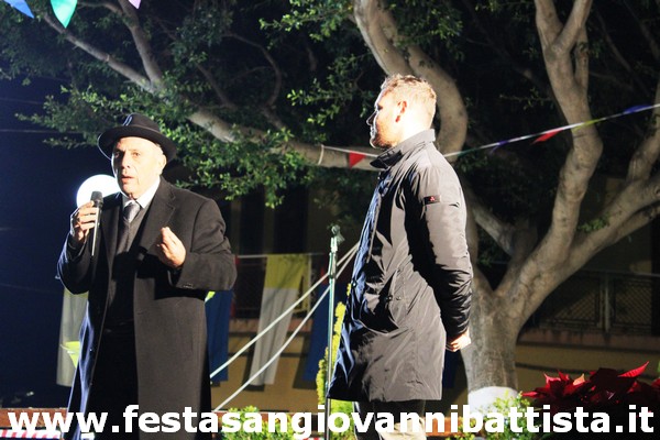 08/12/2019. L'organizzatore della festa in onore della Madonna Pippo Di Mariano assieme al Presidente della Circoscrizione di San Giovanni Galermo Avv. Erio Buceti.