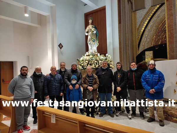 07/12/2021. I Confrati del Battista assieme a Maria Immacolata.