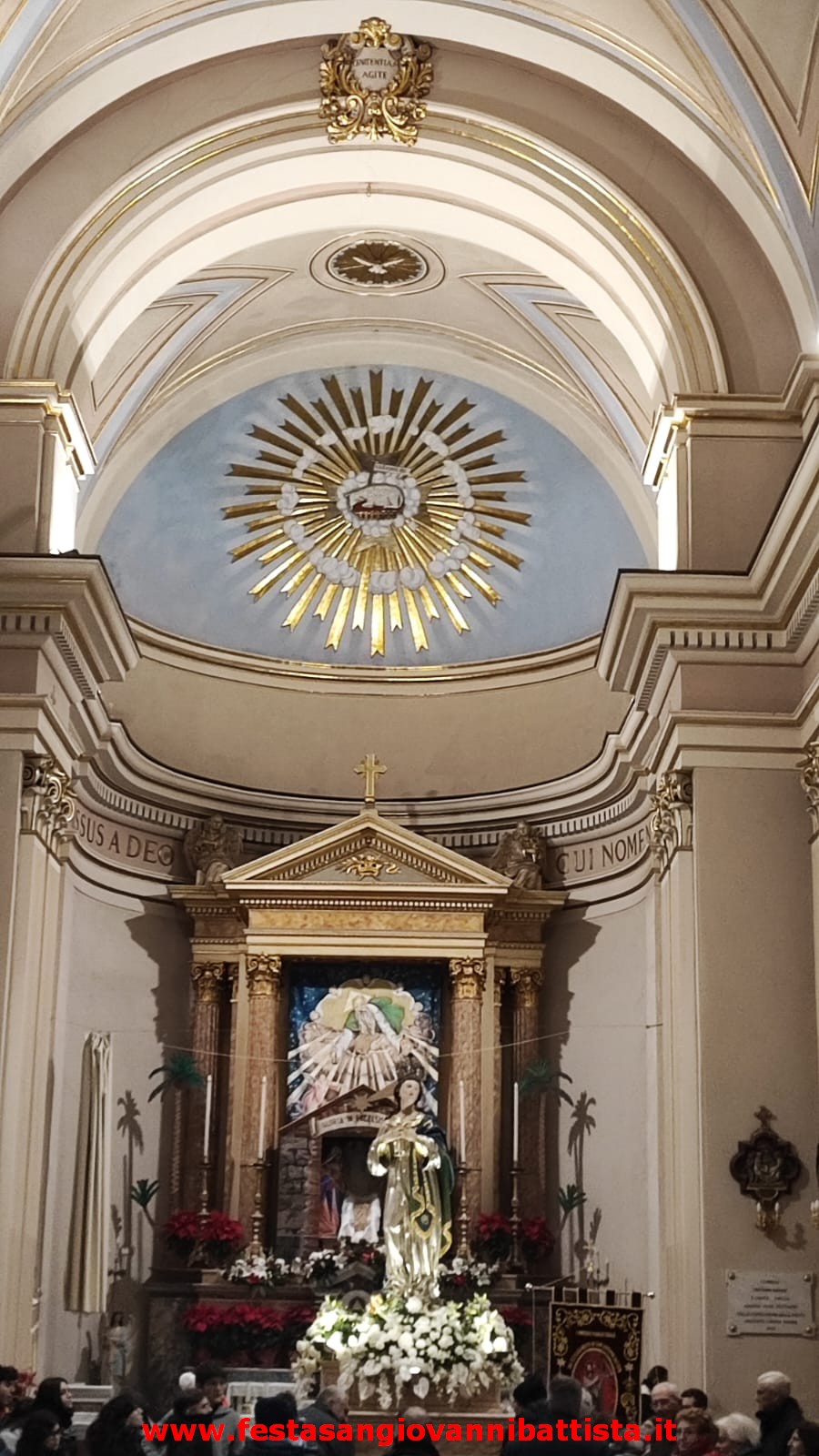 08/12/2024. Il ritorno del simulacro dell'Immacolata in Chiesa Madre.