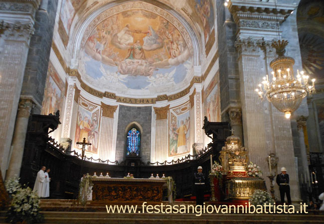 03/02/2015. L'abside e il presbiterio della Cattedrale di Sant'Agata.