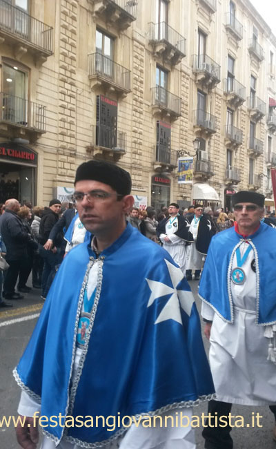 03/02/2016. Alcuni Confrati della confraternita San Giovanni Battista in processione.