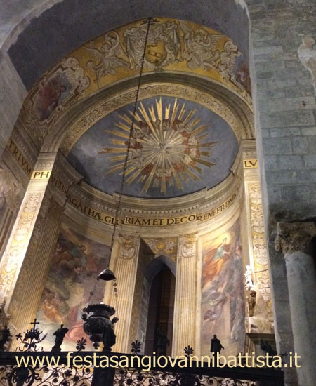 08/02/2016. Particolare della cappella di Sant'Agata.