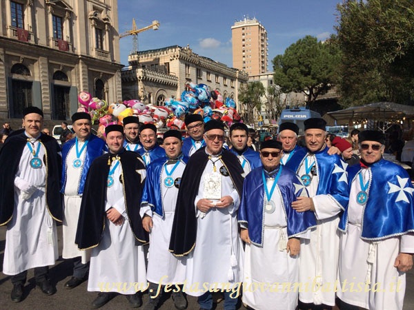 03/02/2017. La Confraternita San Giovanni Battista in Piazza Borsa.