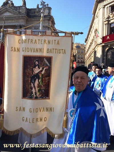 03/02/2017. Lo stendardo della confraternita San Giovanni Battista.