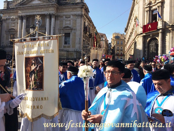 03/02/2017. Lo stendardo della confraternita San Giovanni Battista.