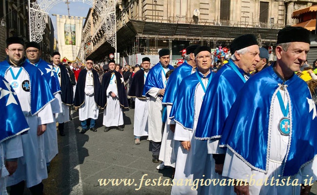 03/02/2017. La Confraternita San Giovanni Battista in processione.