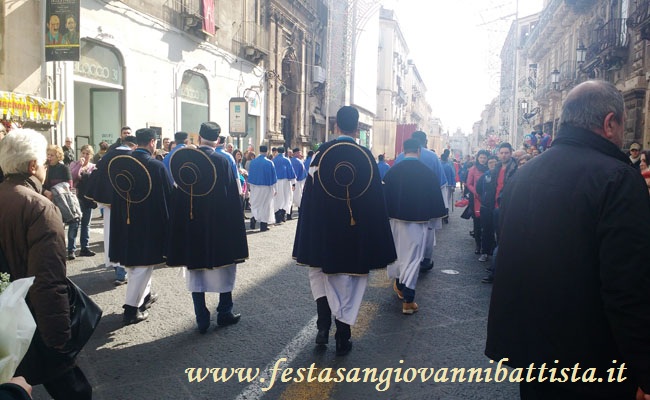 03/02/2017. Particolare delle divise della Sede Regnante della Confraternita San Giovanni Battista.