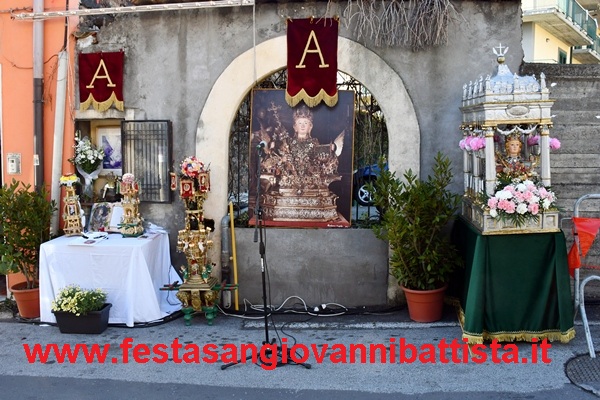 02/02/2022. L'altarino dedicato a Sant'Agata in Via Immacolata dove un tempo si trovava 'Casa Bertuccia'.
