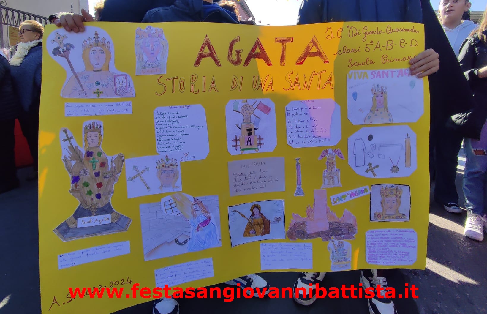 02/02/2024. Alcuni momenti della celebrazione annuale in onore di Sant'Agata in San Giovanni di Galermo.