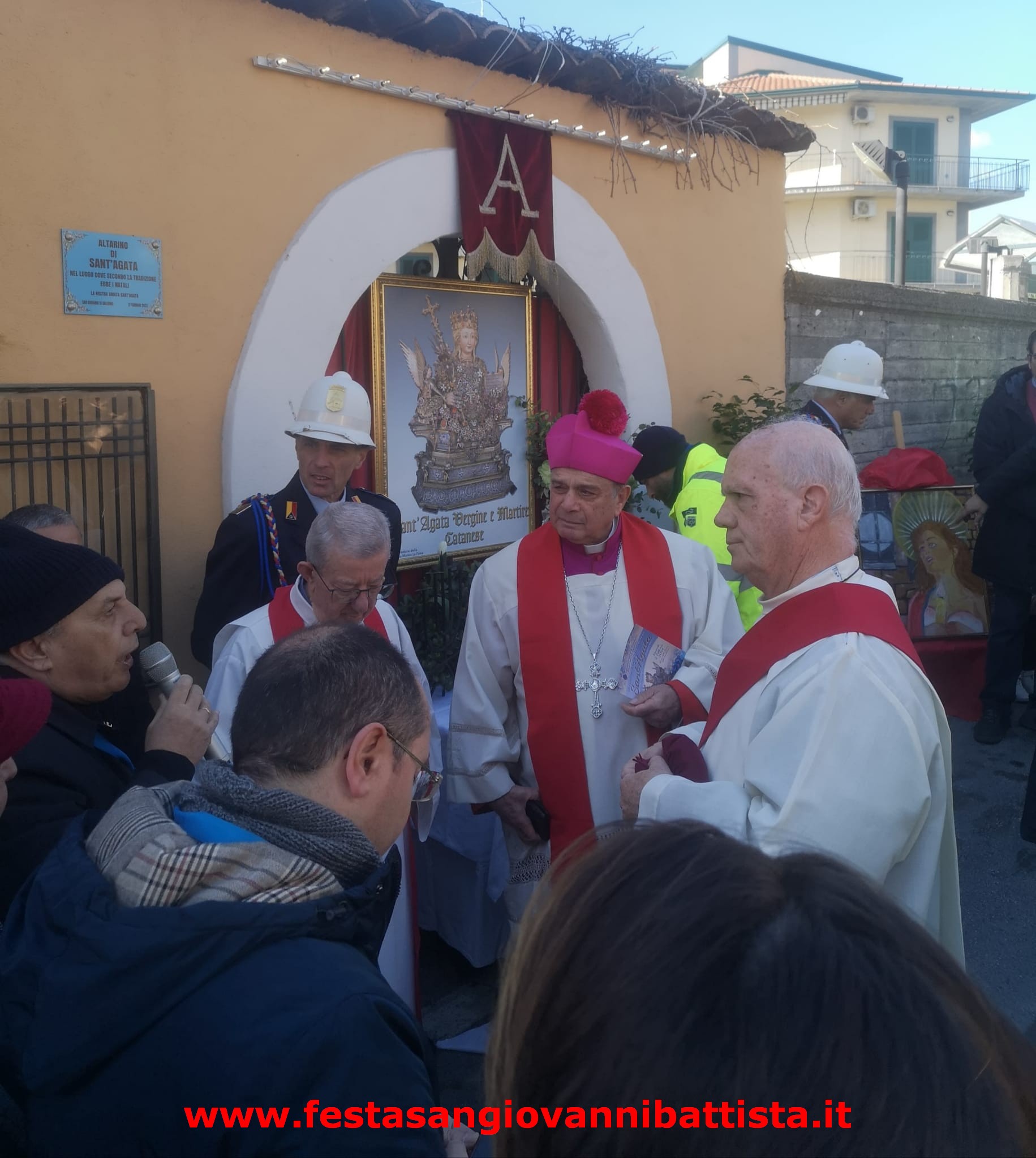 02/02/2024. Alcuni momenti della celebrazione annuale in onore di Sant'Agata in San Giovanni di Galermo.