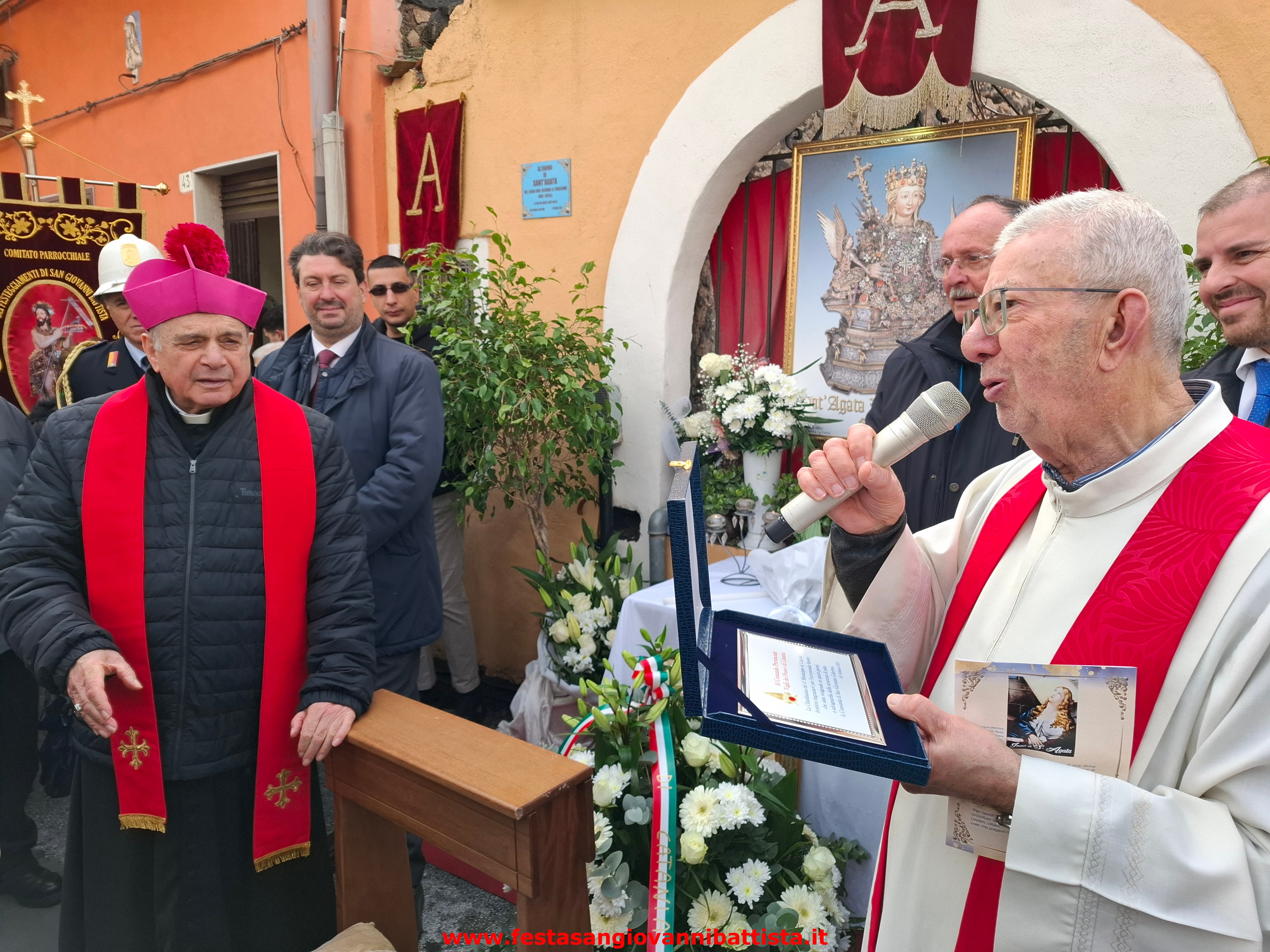 Oggi la nostra comunità parrocchiale ha reso omaggio alla vergine e martire Agata.