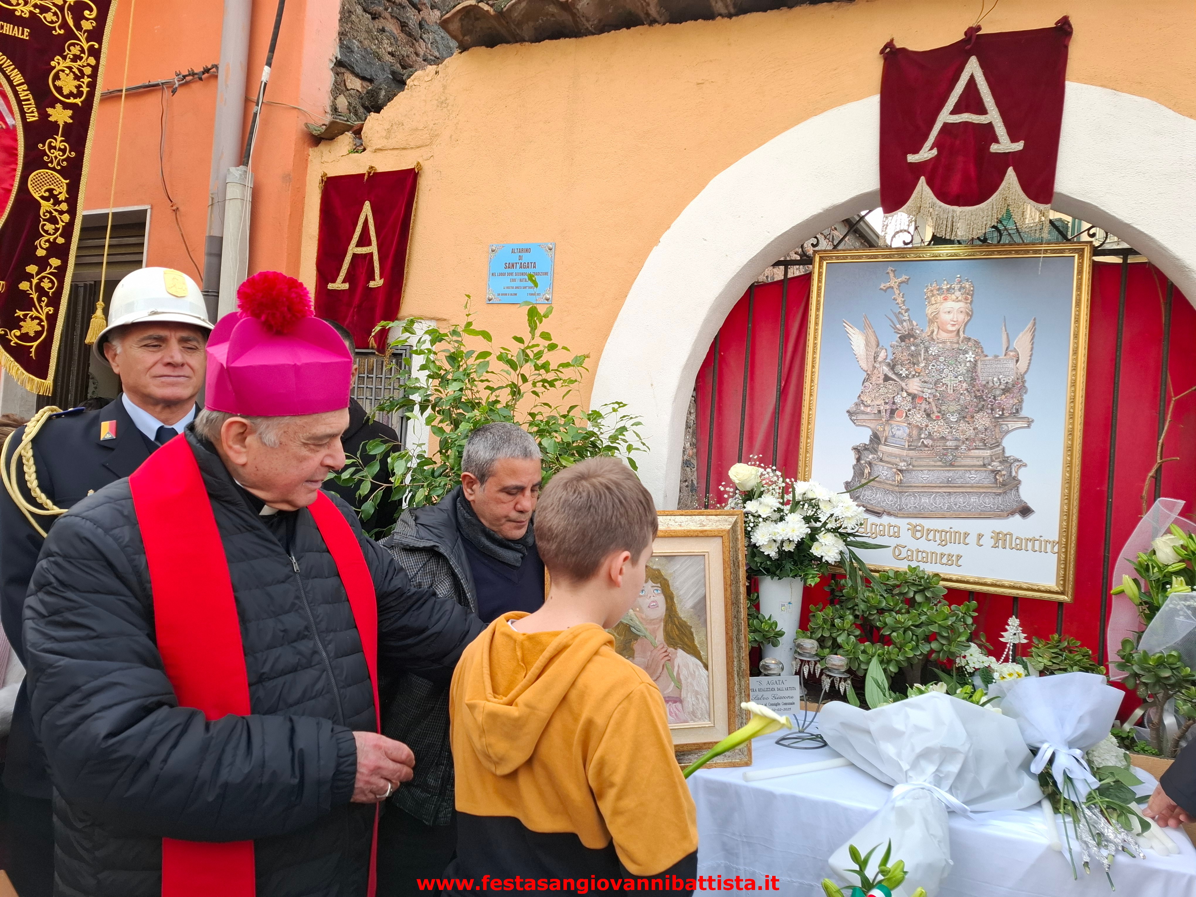 Oggi la nostra comunità parrocchiale ha reso omaggio alla vergine e martire Agata.