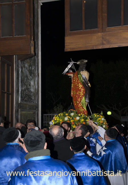 01/03/2015. San Giovanni Battista fa ritorno in Chiesa Madre.