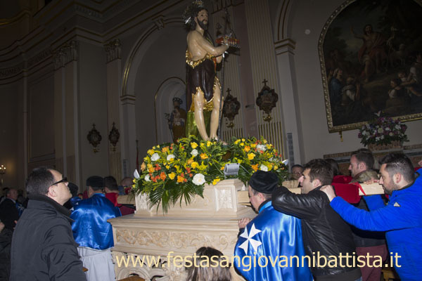 01/03/2015. San Giovanni Battista fa ritorno in Chiesa Madre.