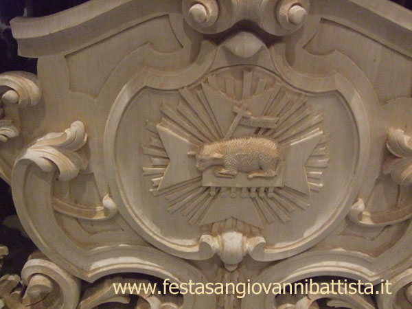 28/02/2015. Particolari della portantina.