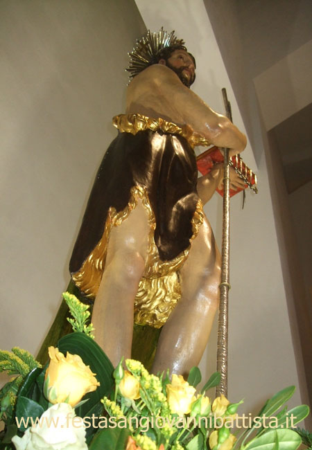 28/02/2015. La bellissima statua del Battista.
