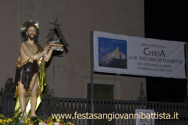 01/03/2015. San Giovanni Battista viene riportato in forma solenne ed in processione nella sua sede naturale che è la Chiesa Madre.