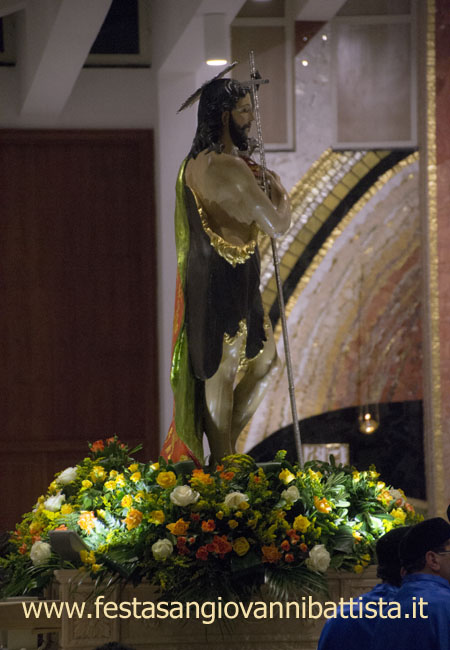 01/03/2015. Particolare della statua del Battista.