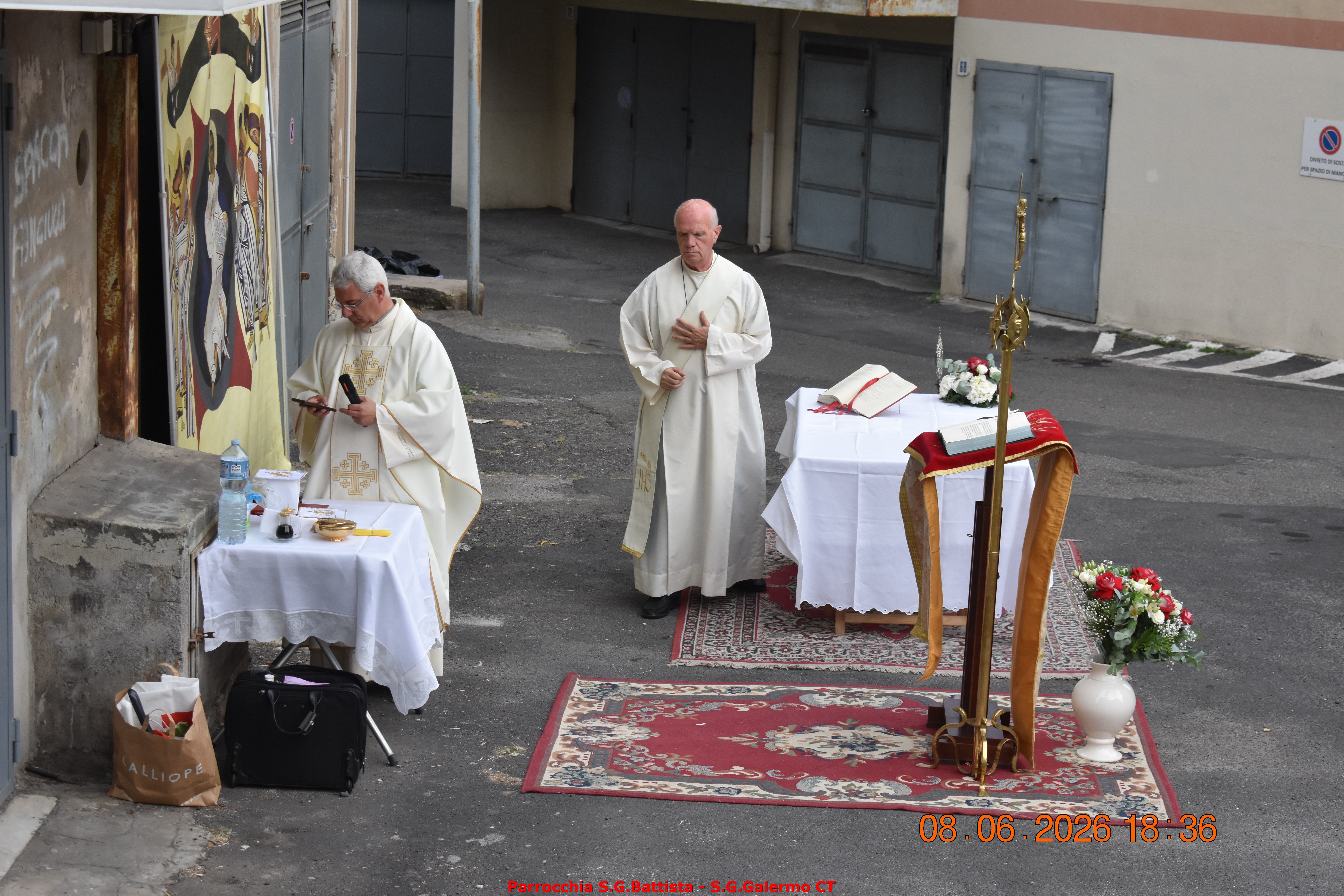 08/06/2026. Ore 18:15. Santo Rosario, Coroncina al Santo Patrono e Santa Messa in via Madonna della Via (vicino Largo Lilibeo).