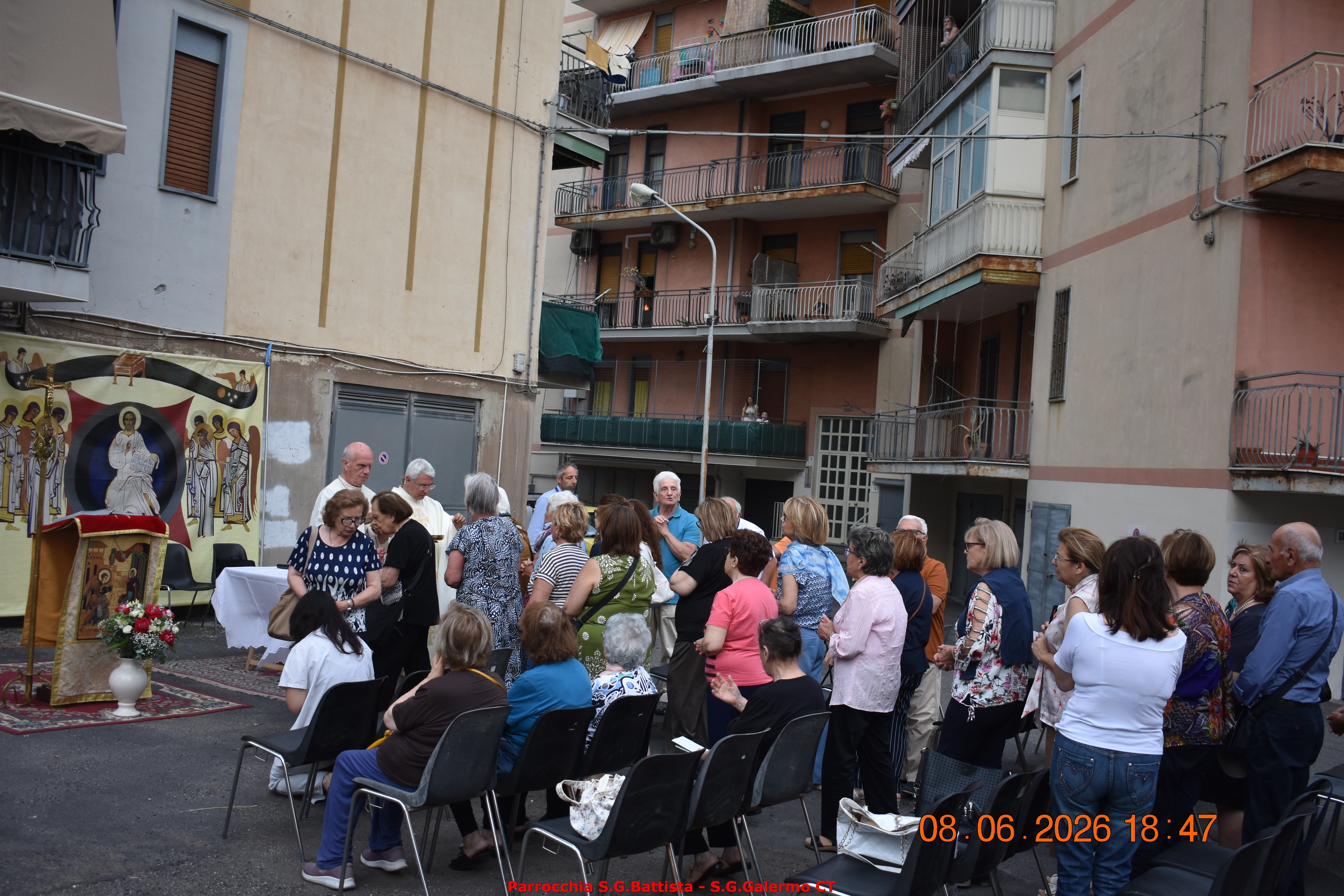 08/06/2026. Ore 18:15. Santo Rosario, Coroncina al Santo Patrono e Santa Messa in via Madonna della Via (vicino Largo Lilibeo).