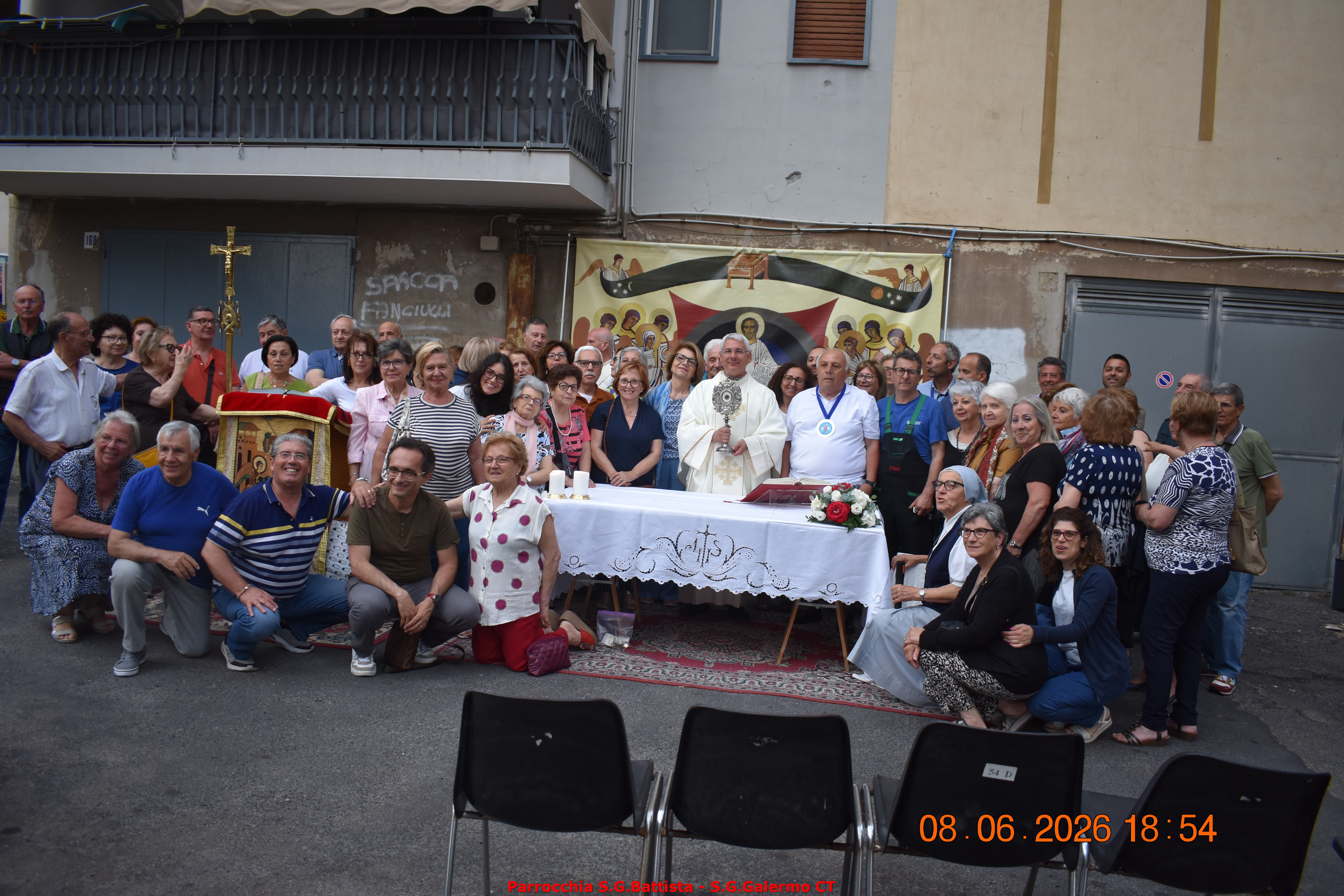 08/06/2026. Ore 18:15. Santo Rosario, Coroncina al Santo Patrono e Santa Messa in via Madonna della Via (vicino Largo Lilibeo).