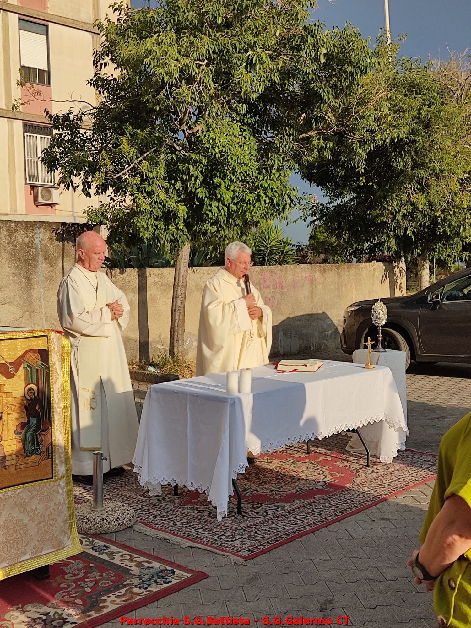 11/06/2026. Ore 18:15. Santo Rosario, Coroncina al Santo Patrono e Santa Messa in via Don Minzoni - piazzale del mercato rionale.